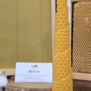 Vela lámina en espiral cera de abeja natural