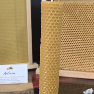 Vela lámina cera de abeja natural tamaño medio