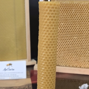 Vela lámina cera de abeja natural tamaño medio